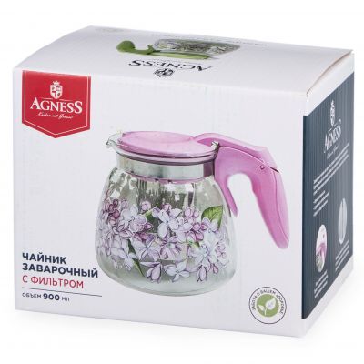 ЗАВАРОЧНЫЙ ЧАЙНИК AGNESS С ФИЛЬТРОМ 
