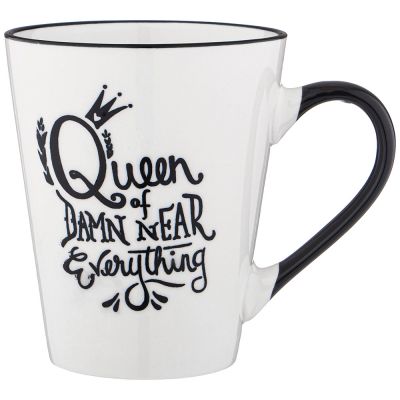 КРУЖКА БЕЛАЯ С ЧЕРНОЙ РУЧКОЙ 400 МЛ (КОР=36ШТ) 13,3*9,6*11,5СМ-0