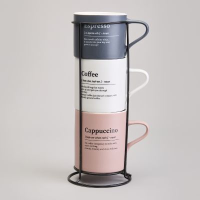 НАБОР КРУЖЕК LEFARD 3ШТ НА МЕТАЛ.ПОДСТАВКЕ 250/320/400МЛ-2