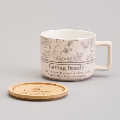 КРУЖКА LEFARD 400МЛ С БАМБУКОВОЙ КРЫШКОЙ 