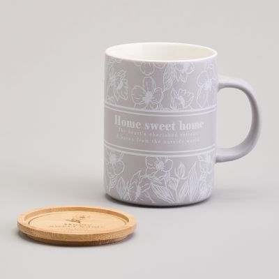 КРУЖКА LEFARD 400МЛ С БАМБУКОВОЙ КРЫШКОЙ 