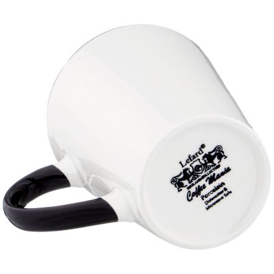 КРУЖКА БЕЛАЯ С ЧЕРНОЙ РУЧКОЙ 400 МЛ (КОР=36ШТ) 13,3*9,6*11,5СМ-2