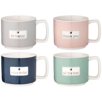 НАБОР КРУЖЕК LEFARD BREAK TIME, 350 МЛ, 4 ШТ НА МЕТ. ПОДСТАВКЕ-2