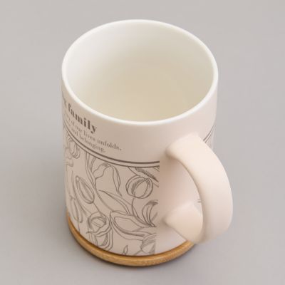 КРУЖКА LEFARD 400МЛ С БАМБУКОВОЙ КРЫШКОЙ 