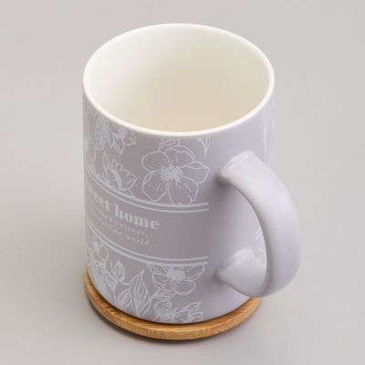 КРУЖКА LEFARD 400МЛ С БАМБУКОВОЙ КРЫШКОЙ 