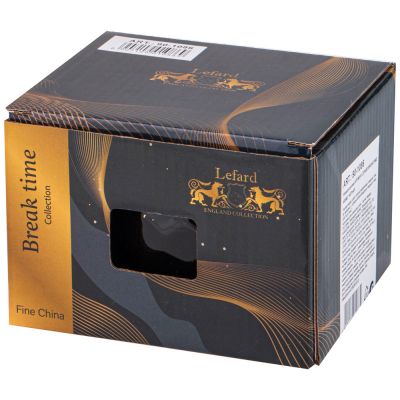 КРУЖКА LEFARD BREAKTIME 400МЛ, ЧЕРНАЯ-1