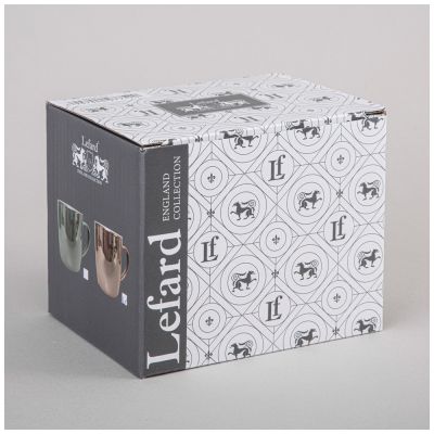 КРУЖКА LEFARD 340МЛ ЦВЕТ БЕЛОЕ ЗОЛОТО-1