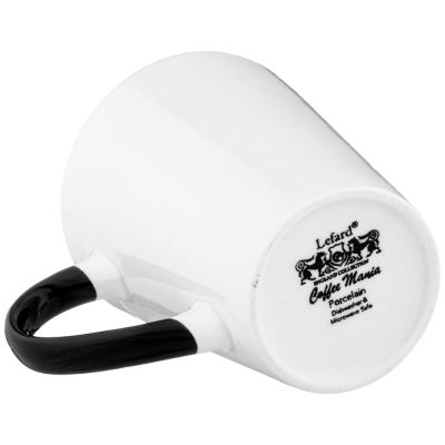 КРУЖКА БЕЛАЯ С ЧЕРНОЙ РУЧКОЙ 400 МЛ (КОР=36ШТ) 13,3*9,6*11,5СМ-2