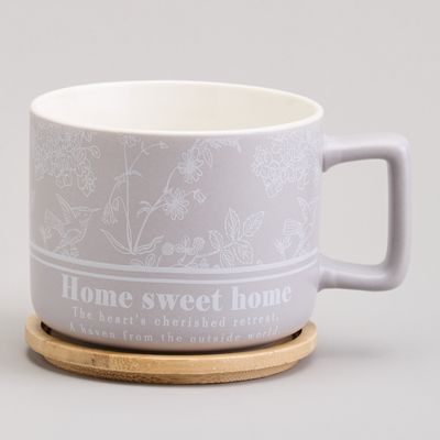 КРУЖКА LEFARD 400МЛ С БАМБУКОВОЙ КРЫШКОЙ 