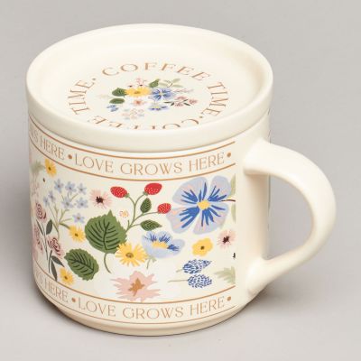 КРУЖКА С КРЫШКОЙ LEFARD SPRING FLOWERS 390МЛ. (КОР=24ШТ.)-6