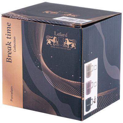 КРУЖКА СВЕТЛО-СЕРАЯ 400 МЛ (КОР=36ШТ) 12*9*10СМ-1