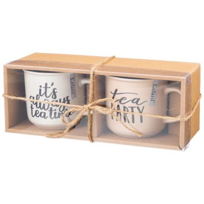 НАБОР КРУЖЕК ИЗ 2 ШТ. 430 МЛ В КРАФТОВОЙ КОРОБКЕ-1