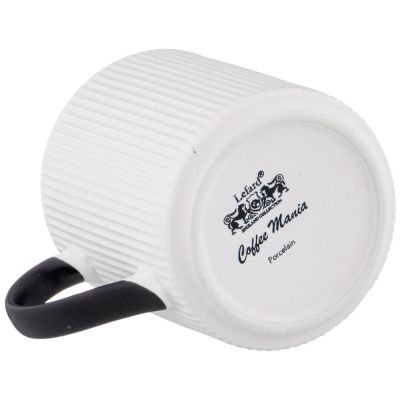 КРУЖКА БЕЛАЯ С ЗОЛОТОЙ ДЕТАЛЬЮ 400 МЛ (КОР=36ШТ) 12,5*9,3*10СМ-2