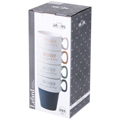 НАБОР КРУЖЕК LEFARD 4 ПР. 285МЛ-1