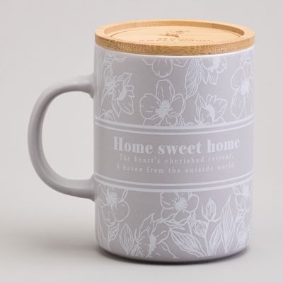 КРУЖКА LEFARD 400МЛ С БАМБУКОВОЙ КРЫШКОЙ 