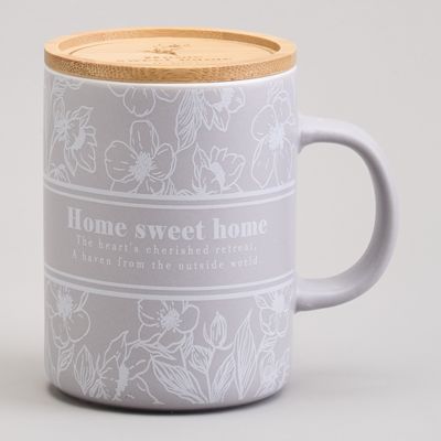 КРУЖКА LEFARD 400МЛ С БАМБУКОВОЙ КРЫШКОЙ 