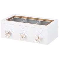 ШКАТУЛКА ДЛЯ ЧАЯ С 3 ОТДЕЛЕНИЯМИ КОЛЛЕКЦИЯ 