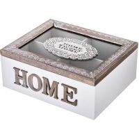 ШКАТУЛКА ДЛЯ ЧАЯ С 4 СЕКЦИЯМИ КОЛЛЕКЦИЯ 