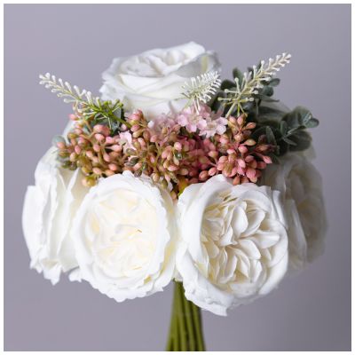 ЦВЕТОЧНАЯ КОМПОЗИЦИЯ ИЗ ПИОНОВ ДЛИНА=26СМ МАЛ.УП.=24ШТ-0