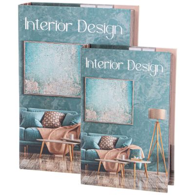 НАБОР ШКАТУЛОК-КНИЖЕК ИЗ 2-Х ШТ, 30Х21Х7/24Х16Х5 СМ-0