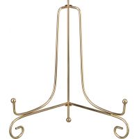 КОМПЛЕКТ ПОДСТАВОК ДЛЯ ТАРЕЛОК ИЗ 5 ШТ. 25*15 СМ. ВЫСОТА=22 СМ. ЦВЕТ - ЗОЛОТО (КОР=24КОМП.)