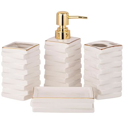 НАБОР ДЛЯ ВАННОЙ КОМНАТЫ 4 ПР. (КОР=12НАБ.) 350 МЛ-0