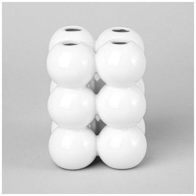 ВАЗА 9,2*9,2*11,9 СМ  ЦВЕТ: БЕЛЫЙ-2