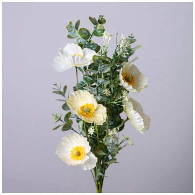 ЦВЕТОЧНАЯ КОМПОЗИЦИЯ С МАКАМИ ДЛИНА=50СМ  МАЛ.УП.=12ШТ-0