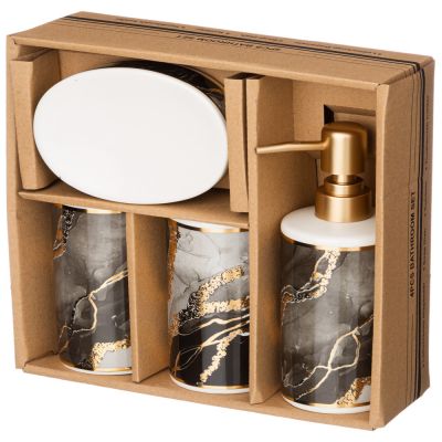 НАБОР ДЛЯ ВАННОЙ КОМНАТЫ 4 ПР. (КОР=12НАБ.) 360 МЛ-1