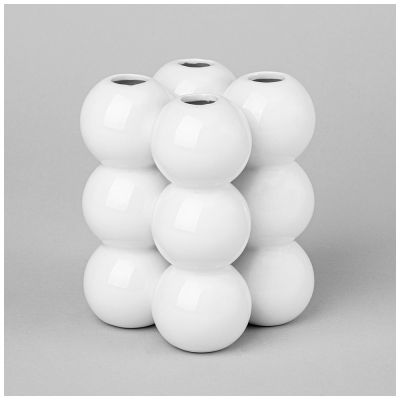 ВАЗА 9,2*9,2*11,9 СМ  ЦВЕТ: БЕЛЫЙ-0