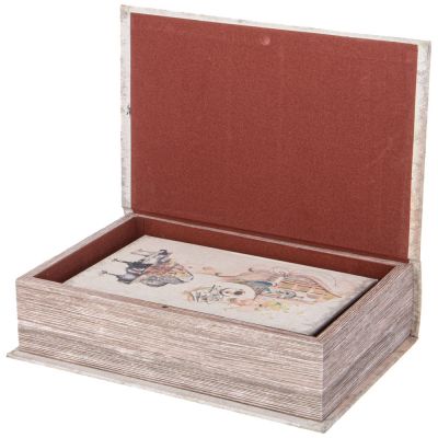 НАБОР ШКАТУЛОК-КНИЖЕК ИЗ 2-Х ШТ 27Х18Х7/21Х13Х5 СМ-2