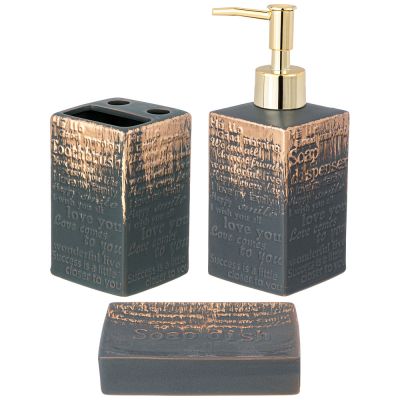 НАБОР ДЛЯ ВАННОЙ КОМНАТЫ 3 ПР. 350 МЛ-0