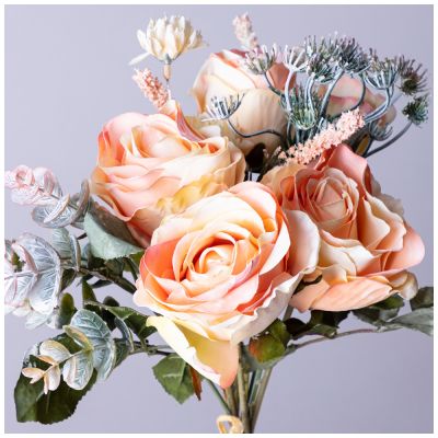 БУКЕТ ИСКУССТВЕННЫХ ЦВЕТОВ ВЫСОТА=30,5 СМ БЕЗ УПАКОВКИ (МАЛ=12ШТ./КОР=120ШТ.)-1