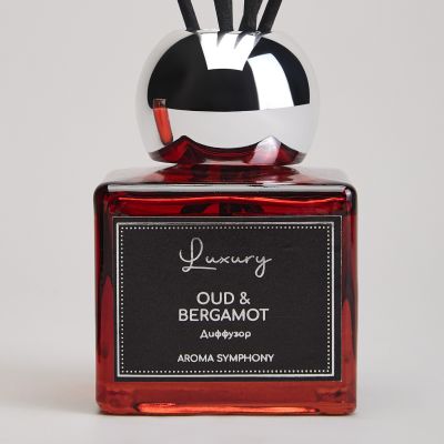 НАБОР АРОМАТИЧЕСКИЙ "LUXURY" СВЕЧА В СТАКАНЕ 6*7,5 СМ И ДИФФУЗОР 70 МЛ OUD&BERGAMOT-3