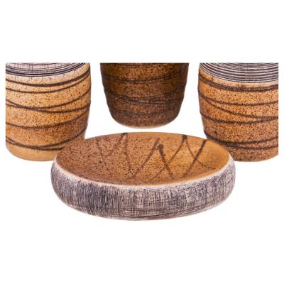 НАБОР ДЛЯ ВАННОЙ КОМНАТЫ 4 ПР. (КОР=12НАБ.) 320 МЛ 7,2*7,2*19СМ-1