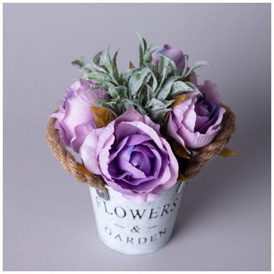 ЦВЕТОЧНАЯ КОМПОЗИЦИЯ В ВЕДЕРКЕ 19СМ-1