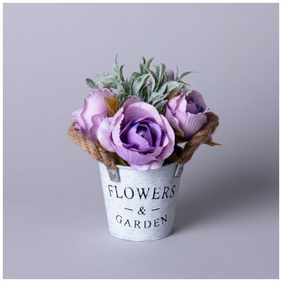 ЦВЕТОЧНАЯ КОМПОЗИЦИЯ В ВЕДЕРКЕ 19СМ-0