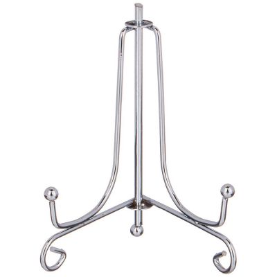 КОМПЛЕКТ ПОДСТАВОК ДЛЯ ТАРЕЛОК ИЗ 5 ШТ. 10*6 СМ. ВЫСОТА=10 СМ. ЦВЕТ - СЕРЕБРО (КОР=72КОМП.)-0