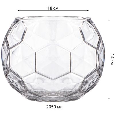 ВАЗА ДИАМЕТР=18 СМ. ВЫСОТА=14 СМ (КОР=24ШТ.)-2