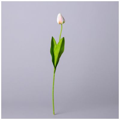 ЦВЕТОК ИСКУССТВЕННЫЙ ТЮЛЬПАН ДЛИНА=48СМ , ЦВЕТ КРЕМОВО-РОЗОВЫЙ МАЛ.УП.=60ШТ-1