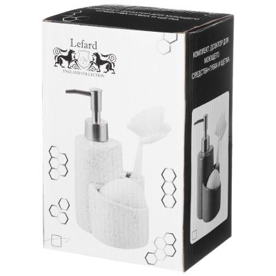 ДОЗАТОР ДЛЯ МОЮЩЕГО СРЕДСТВА + ГУБКА И ЩЕТКА (КОР=24ШТ.)-1