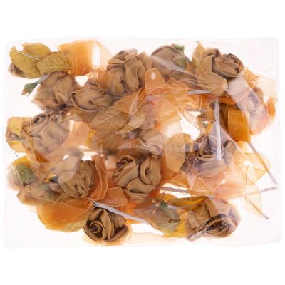 ВЕТКА БЕЛАЯ (ШИФОН) С БУСИКАМИ (УПАКОВКА ИЗ 12ШТ)-1