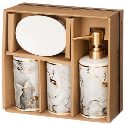 НАБОР ДЛЯ ВАННОЙ КОМНАТЫ 4 ПР. (КОР=12НАБ.) 360 МЛ-1