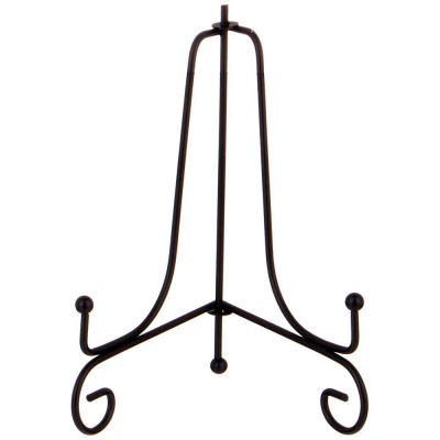 КОМПЛЕКТ ПОДСТАВОК ДЛЯ ТАРЕЛОК ИЗ 5 ШТ. 17*11 СМ. ВЫСОТА=16 СМ. ЦВЕТ - ЧЕРНЫЙ (КОР=48КОМП.)-0