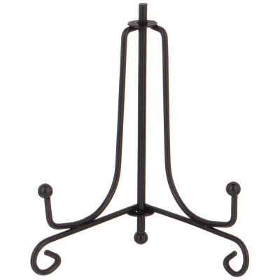 КОМПЛЕКТ ПОДСТАВОК ДЛЯ ТАРЕЛОК ИЗ 5 ШТ. 10*6 СМ. ВЫСОТА=10 СМ. ЦВЕТ - ЧЕРНЫЙ (КОР=72КОМП.)-0