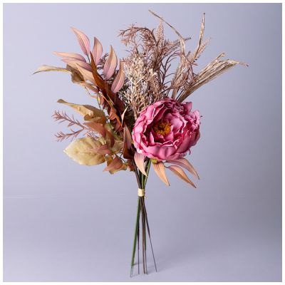 БУКЕТ ИСКУССТВЕННЫХ ЦВЕТОВ ВЫСОТА=45,5 СМ БЕЗ УПАКОВКИ (МАЛ=12ШТ./КОР=120ШТ.)-0