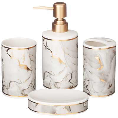 НАБОР ДЛЯ ВАННОЙ КОМНАТЫ 4 ПР. (КОР=12НАБ.) 360 МЛ-0