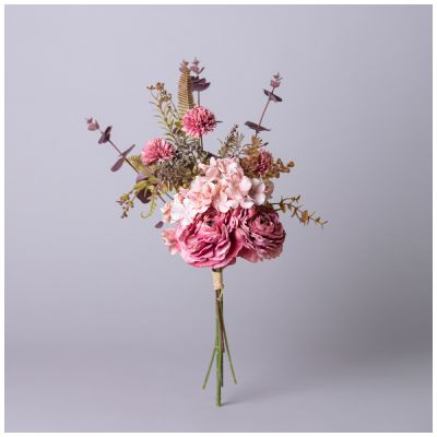 ЦВЕТОЧНАЯ КОМПОЗИЦИЯ ДЛИНА=38СМ , ЦВЕТ БУРГУНДИ МАЛ.УП.=24ШТ-1