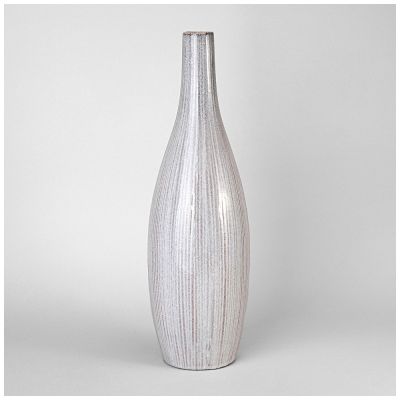 ВАЗА КЕРАМИЧЕСКАЯ 15*15*46,5 СМ  ЦВЕТ: СЕРЫЙ-0