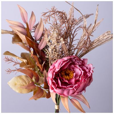 БУКЕТ ИСКУССТВЕННЫХ ЦВЕТОВ ВЫСОТА=45,5 СМ БЕЗ УПАКОВКИ (МАЛ=12ШТ./КОР=120ШТ.)-1